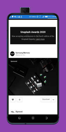 Unsplash App 2 تصوير الشاشة