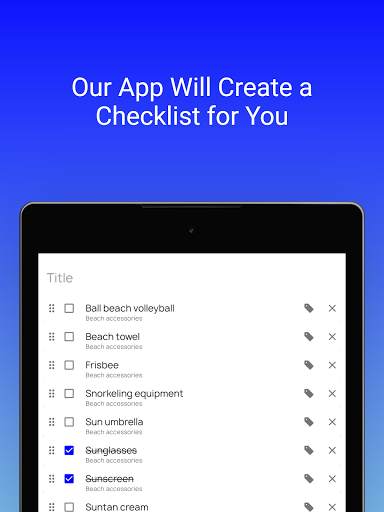 Baggage Packing Checklist screenshot 8