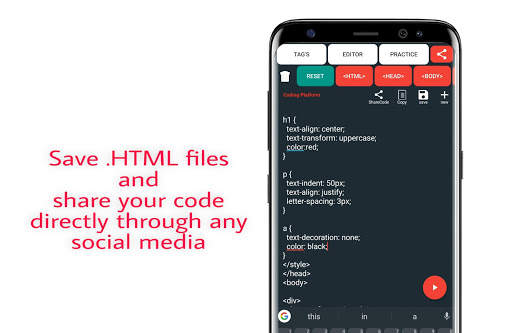 HTML Editor 3 تصوير الشاشة