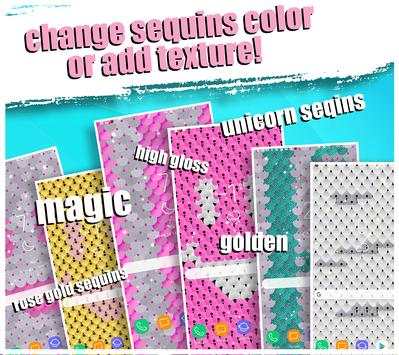 Sequin Flip Live Wallpaper Heart screenshot 3