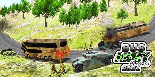 Army Bus Oleng Driving 2021:Military Bus Simulator screenshot 2
