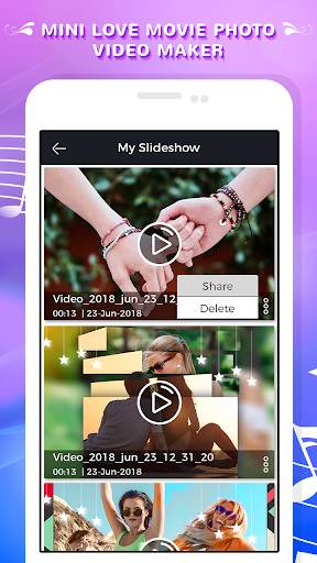 Mini Love Movie Photo Video Maker screenshot 4