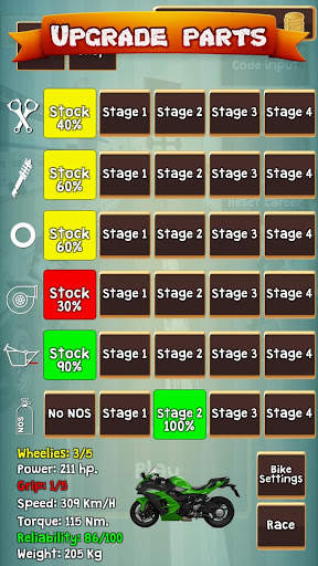 Drag Racing Manager - Motorbike wheelie racing screenshot 2