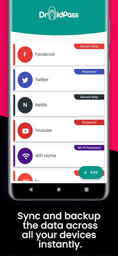 DroidPass Password Manager & Password Keeper screenshot 2