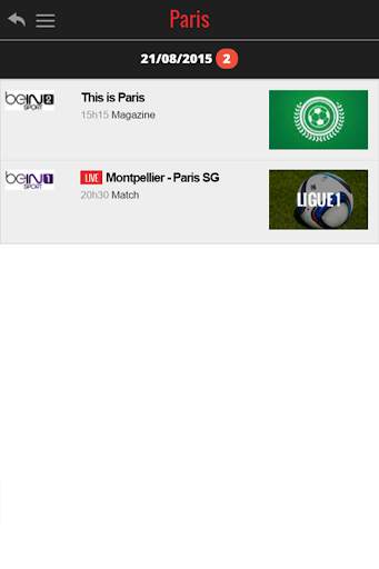 Programme TV Foot 4 تصوير الشاشة