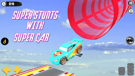 Splashy Superhero Vertigo Racing : Lightning Car screenshot 5