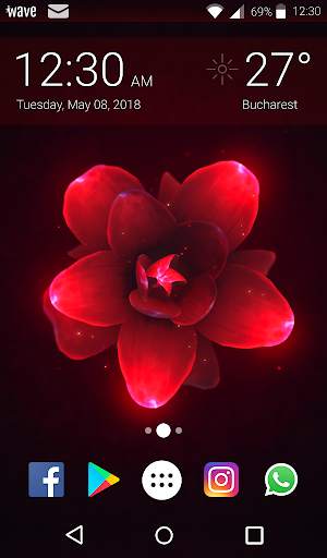 Flower Bloom Animated Keyboard   Live Wallpaper screenshot 6
