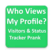 Who view my profile & status prank for whatsapp logo