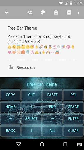 Classic Car Emoji Keyboard स्क्रीनशॉट 3