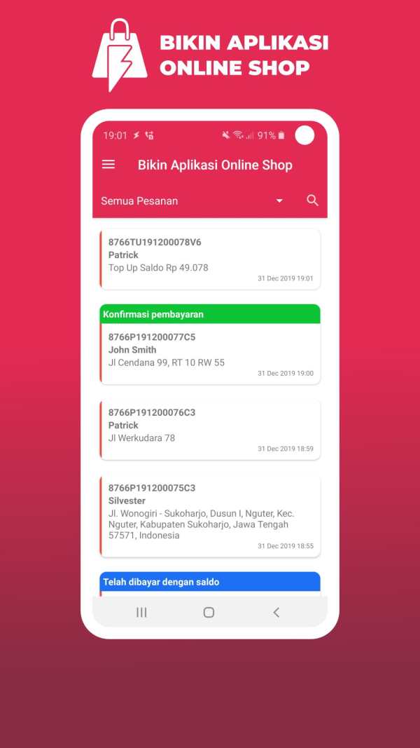 Bikin Aplikasi Online Shop (dan Delivery!) screenshot 1