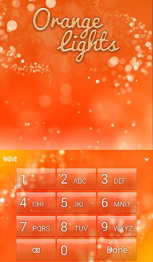 Orange Lights Animated Keyboard screenshot 5