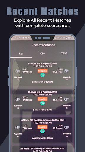 Live Cricket Scores Streaming screenshot 1