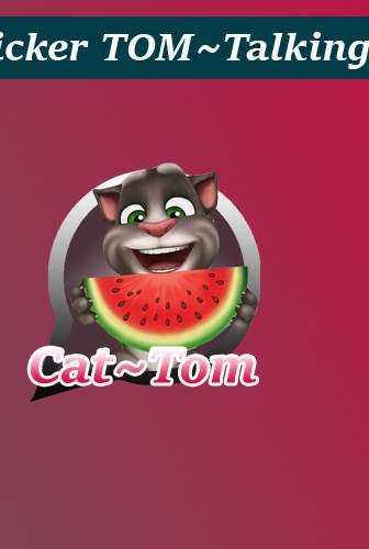 Sticker Cute Cat~Tom Talking For WAStickerApps screenshot 2