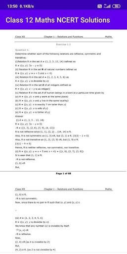 CLASS 12 MATHS NCERT SOLUTIONS | STUDY SOLUTIONS screenshot 3