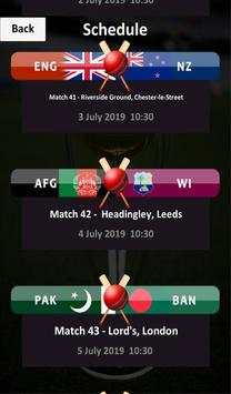 ICC ODI Cricket World Cup 2019 Schedule Ranking screenshot 6