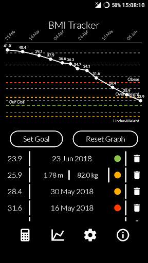 BMI Tracker screenshot 2