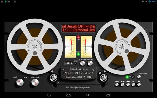 Piereon GL-707A folder player vintage VU-meter screenshot 8