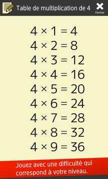 Table de multiplication (Mathématiques) screenshot 6