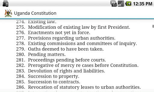 Uganda Constitution screenshot 14