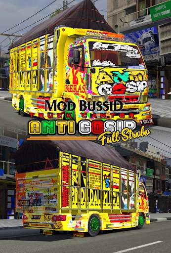Mod Bussid Truck Canter Anti Gosip Full Strobo screenshot 1