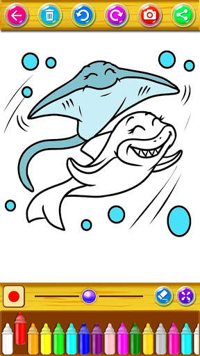 Coloring Sponge Baby Shark screenshot 5