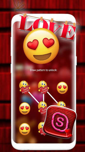 Valentine Red Launcher Theme screenshot 5