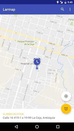 Larmap - Location alarm screenshot 1