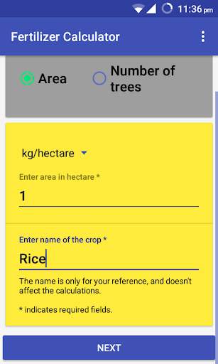 Fertilizer Calculator screenshot 1