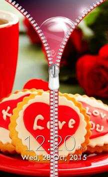 Love Zipper Lock Screen screenshot 5