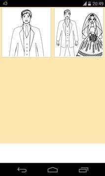 wedding coloring pages screenshot 2