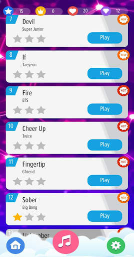 Kpop Piano Tiles Offline - All Korean Song 2020 screenshot 4