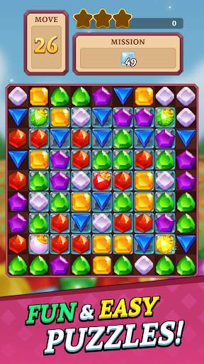 Jewels and Gems Blast: Fun Match 3 Puzzle Game screenshot 1