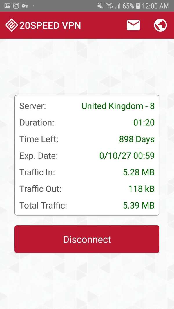 20SPEED VPN screenshot 5