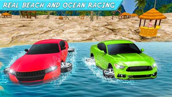 Crazy Water Surfing Car Race screenshot 5