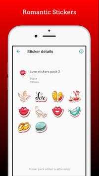 Love stickers for WhatsApp: Romantic WAStickerApps screenshot 3