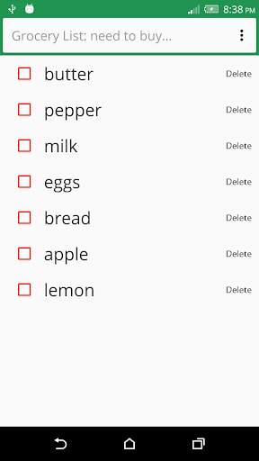 Need to Buy - Grocery List screenshot 1