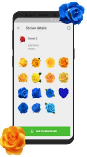 Flowers stickers 2020 🌹 WAStickerApps flowers screenshot 1