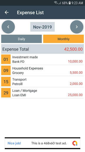 Daily Expense Manager 3 تصوير الشاشة