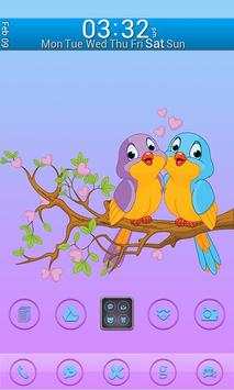 Go Launcher Themes: Love Birds screenshot 4