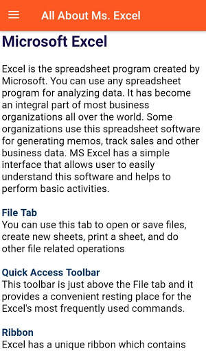 All About Ms Excel | Learn Ms Excel Offline | screenshot 2