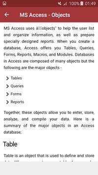 Learn MS Access screenshot 4