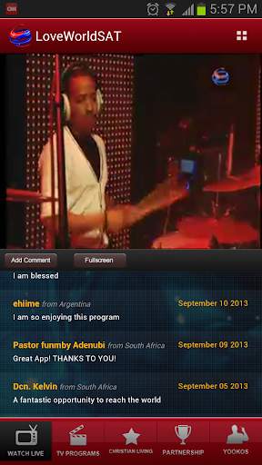LoveWorld SAT Mobile screenshot 1