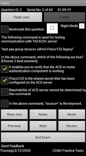 CCNA 200-301 Exam Simulator - Free screenshot 2