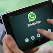 Guide for whatsapp on tablet icon