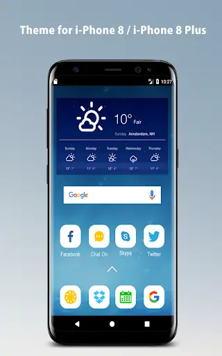 Launcher Theme for iPhone 8 Plus screenshot 2