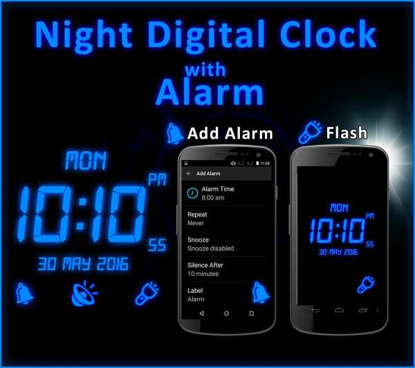 Night Digital Clock With Alarm screenshot 10