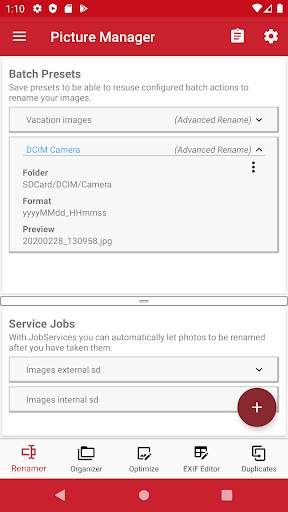 Picture Manager: Rename and Organize with EXIF screenshot 1