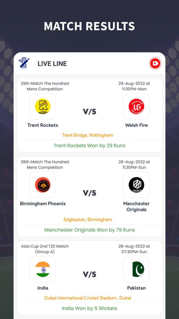 Cricket Live Line 2023 screenshot 3
