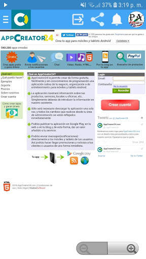 AppCreator24 y Social Creator screenshot 1