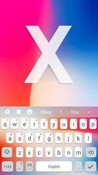 Keyboard Theme for iPhone X 4 تصوير الشاشة